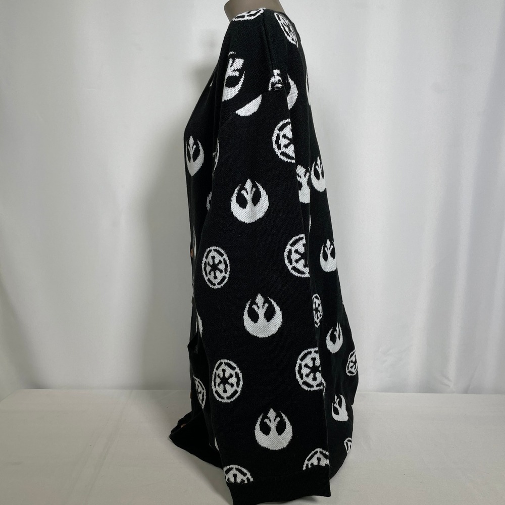 Star Wars Her Universe Black Rebel Empire Knit Cardigan Sweater Women's 3X - Picture 4 of 11